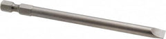 Apex - 1/4" Slotted Screwdriver Bit - 1/4" Hex Drive, 4" OAL - Strong Tooling