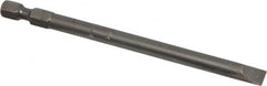 Apex - 1/4" Slotted Screwdriver Bit - 1/4" Hex Drive, 4" OAL - Strong Tooling