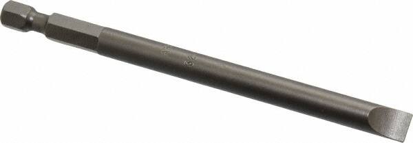 Apex - 0.275" Slotted Screwdriver Bit - 1/4" Hex Drive, 4" OAL - Strong Tooling