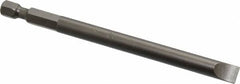 Apex - 0.275" Slotted Screwdriver Bit - 1/4" Hex Drive, 4" OAL - Strong Tooling