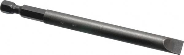 Apex - 0.312" Slotted Screwdriver Bit - 1/4" Hex Drive, 4" OAL - Strong Tooling