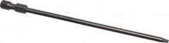 Apex - 0.154" Slotted Screwdriver Bit - 1/4" Hex Drive, 5" OAL - Strong Tooling