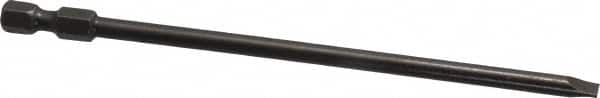 Apex - 0.187" Slotted Screwdriver Bit - 1/4" Hex Drive, 5" OAL - Strong Tooling