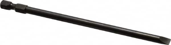 Apex - 0.215" Slotted Screwdriver Bit - 1/4" Hex Drive, 5" OAL - Strong Tooling