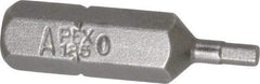 Apex - 5/64" Hex Screwdriver Bit - 1/4" Drive, 1" OAL - Strong Tooling