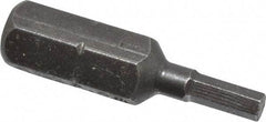 Apex - 2.5mm Hex Screwdriver Bit - 1/4" Drive, 1" OAL - Strong Tooling