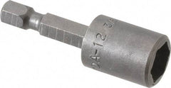 Apex - 3/8" Magnetic Nutsetter - 1/4" Hex Drive, 1-3/4" OAL, 9/16" Socket Nose Diam - Strong Tooling