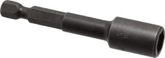 Apex - 5/16" Magnetic Nutsetter - 1/4" Hex Drive, 2-9/16" OAL, 1/2" Socket Nose Diam - Strong Tooling