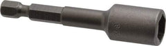 Apex - 3/8" Magnetic Nutsetter - 1/4" Hex Drive, 2-9/16" OAL, 9/16" Socket Nose Diam - Strong Tooling