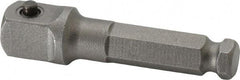 Apex - 3/8" Square Size Hex to Square Extension - 5/16" Hex Drive, 2" OAL - Strong Tooling