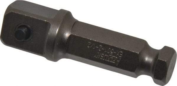 Apex - 1/2" Square Size Hex to Square Extension - 7/16" Hex Drive, 2" OAL - Strong Tooling