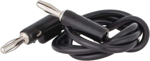 Pomona - Black Electrical Test Equipment Leads - Use with Stacking Banana Plugs - Strong Tooling