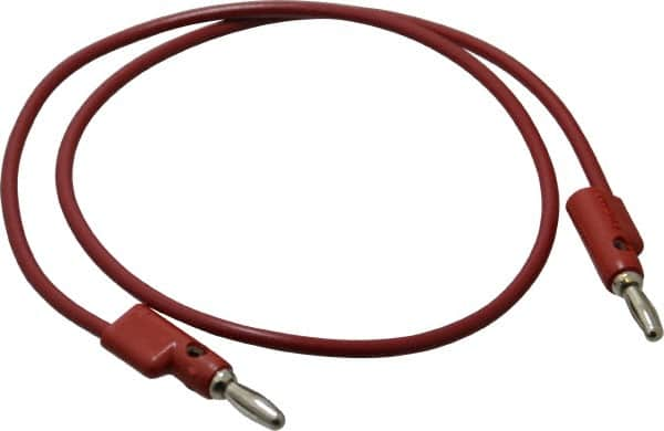 Pomona - Red Electrical Test Equipment Leads - Use with Stacking Banana Plugs - Strong Tooling