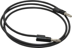 Pomona - Black Electrical Test Equipment Leads - Use with Stacking Banana Plugs - Strong Tooling