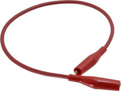 Pomona - Red Electrical Test Equipment Patch Cord - Use with Minigators, Test Clips - Strong Tooling