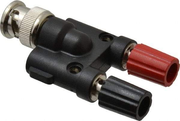 Pomona - Black Electrical Test Equipment Adapter - Use with Male BNC to Double Binding Posts - Strong Tooling