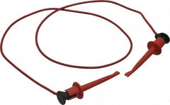 Pomona - Red Electrical Test Equipment Patch Cord - Use with Test Clips - Strong Tooling