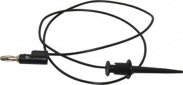 Pomona - Black Electrical Test Equipment Patch Cord - Use with Test Clips - Strong Tooling