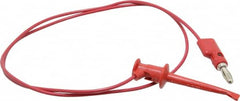 Pomona - Red Electrical Test Equipment Patch Cord - Use with Test Clips - Strong Tooling