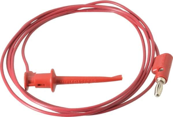 Pomona - Red Electrical Test Equipment Patch Cord - Use with Test Clips - Strong Tooling