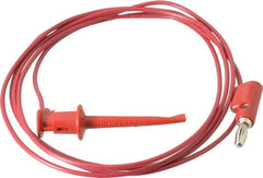 Pomona - Red Electrical Test Equipment Patch Cord - Use with Test Clips - Strong Tooling