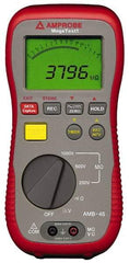 Amprobe - Digital LCD Display, 4,000 Megohm Electrical Insulation Resistance Tester & Megohmmeter - 1,000 VDC Max Test Voltage, Powered by 1.5V AA Battery - Strong Tooling