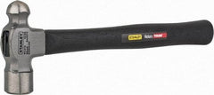 Stanley - 1 Lb Head High Carbon Steel Ball Pein Hammer - Hickory Handle, 14" OAL - Strong Tooling