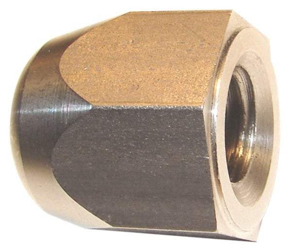 Morton Machine Works - 3/4-10" UNC, 1-1/4" Width Across Flats, Uncoated, Stainless Steel Acorn Nut - 1-3/8" Overall Height, Grade 303, TCMAI - Strong Tooling