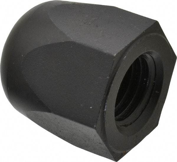 Morton Machine Works - 3/4-10" UNC, 1-1/4" Width Across Flats, Black Oxide Finish, Steel Acorn Nut - 1-3/8" Overall Height, TCMAI - Strong Tooling