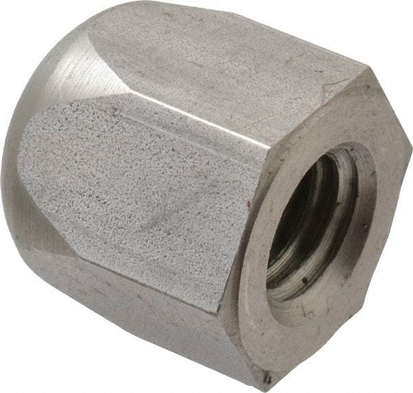 Morton Machine Works - 1/2-13" UNC, 7/8" Width Across Flats, Uncoated, Stainless Steel Acorn Nut - 15/16" Overall Height, Grade 303, TCMAI - Strong Tooling