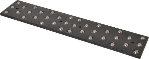 TE-CO - 12" Ball Bearing Parallels - 36 Balls, 1/4" Thick, 2-1/2" Plate Width, 3/8" Ball Diam, Black Oxide - Strong Tooling