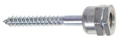 ITW Buildex - 3/8" Zinc-Plated Steel Vertical (End Drilled) Mount Threaded Rod Anchor - 5/8" Diam x 1-1/4" Long, 2,200 Lb Ultimate Pullout, For Use with Steel - Strong Tooling