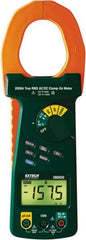 Extech - 380926, CAT IV, Digital True RMS Auto Ranging Clamp Meter with 2" Clamp On Jaws - 1000 VAC/VDC, 2000 AC/DC Amps, Measures Voltage, Capacitance, Current, Frequency, Resistance - Strong Tooling