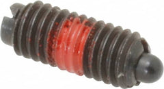 TE-CO - 10-32, 15/32" Thread Length, 0.065" Plunger Projection, Steel Threaded Spring Plunger - Strong Tooling