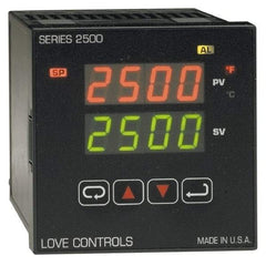 Dwyer - -350 to 2,500°F 1/4 DIN Temperature Control - Dual 4-Digit LCD Display, PID Control, 100-240 VAC/VDC - Strong Tooling