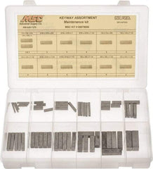 Value Collection - Key & Keyway Assortments Type: Keyway Maintenance Kit Number of Pieces: 58 - Strong Tooling