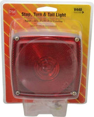 Peterson - 4-1/2" Long x 4-1/2" Wide Red Towing Lights - 12 Volt, Plastic - Strong Tooling