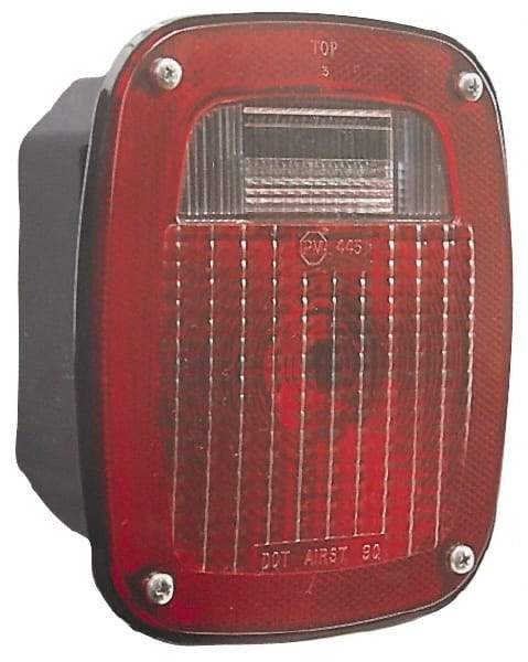 Peterson - 6-3/4" Long x 6-1/4" Wide Red Towing Lights - 12 Volt, Plastic - Strong Tooling