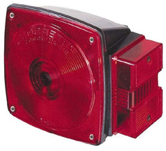 Peterson - 4-1/2" Long x 4-1/2" Wide Red Towing Lights - 12 Volt, Plastic - Strong Tooling