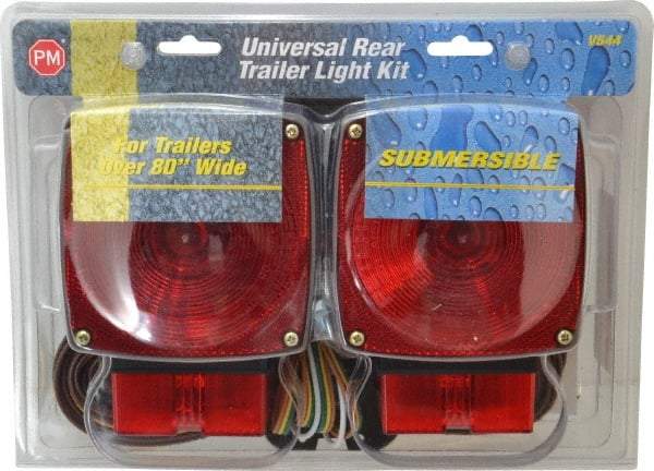 Peterson - 4-1/2" Long x 4-1/2" Wide Red Towing Lights - 12 Volt, Plastic - Strong Tooling