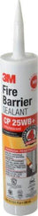 3M - 10.1 oz Cartridge Red Acrylic & Latex Caulk - -20 to 180°F Operating Temp, 10 min Tack Free Dry Time, Series CP 25WB - Strong Tooling