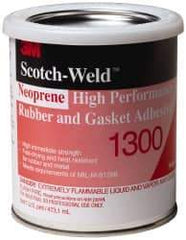 3M - 16 oz Can Yellow Butyl Rubber Joint Sealant - 300°F Max Operating Temp, 4 min Tack Free Dry Time, Series 1300 - Strong Tooling