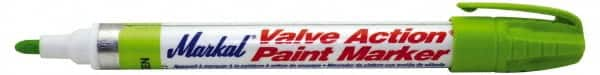 Markal - Light Green Lead-Free Paint Marker - Fiber Tip, Alcohol Base Ink - Strong Tooling