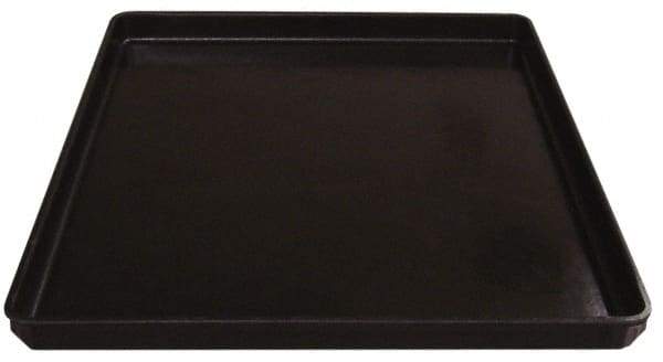 MFG Tray - 200 Lb Load Capacity Black Fiberglass Tote Container - Stacking, 26" Long x 20" Wide x 1-1/2" High - Strong Tooling