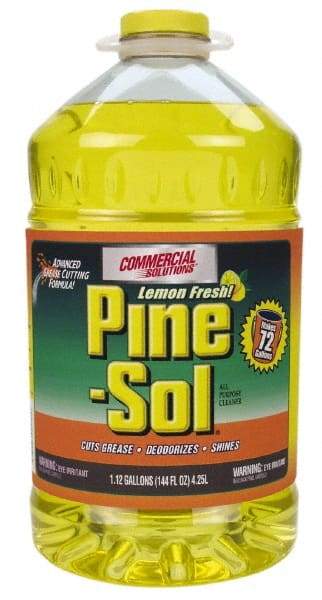 Pine-Sol - 144 oz Bottle All-Purpose Cleaner - Liquid, Lemon - Strong Tooling