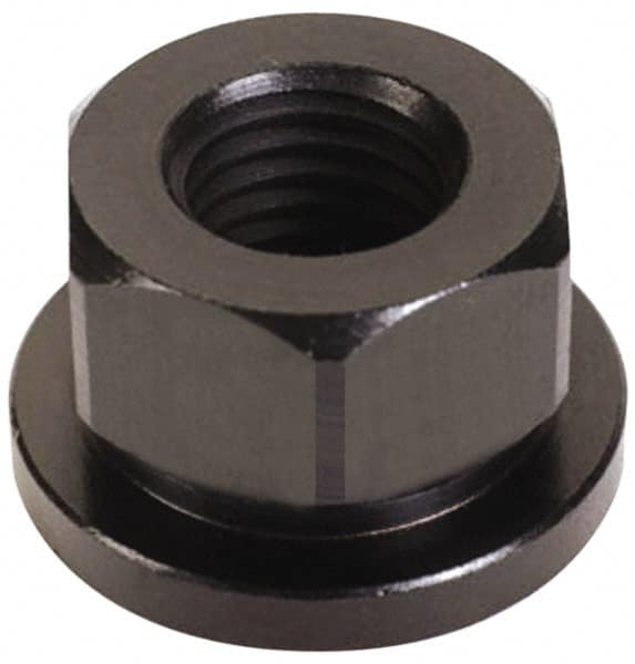 M12x1.75, 27mm Flange Diam, 17mm High, 19mm Across Flats, Flange Nut Grade 12L14 Steel, Black Oxide Finish, 4″ Flange Height, TCMAI