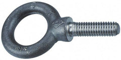 Gibraltar - 11,600 Lb Capacity, Alloy Steel, 1 - 2-1/2 Thread, Fixed Lifting Eye Bolt - Fully Threaded, 1-13/16" Shank, 1-13/16" Thread Length, Shoulder - Strong Tooling