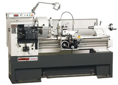 Vectrax - 14" Swing, 39-5/16" Between Centers, 220 Volt, Triple Phase Engine Lathe - 7MT Taper, 5 hp, 20 to 2,500 RPM, 2" Bore Diam, 45" Deep x 68" High x 90" Long - Strong Tooling