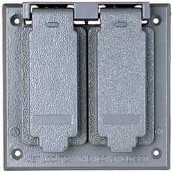 Cooper Crouse-Hinds - Electrical Outlet Box Aluminum Weatherproof Cover - Includes Gasket - Strong Tooling