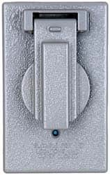 Cooper Crouse-Hinds - Electrical Outlet Box Aluminum Weatherproof Cover - Includes Gasket - Strong Tooling